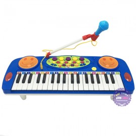 Hộp đồ chơi đàn Organ 37 phím có chân & micro dùng pin 3702A