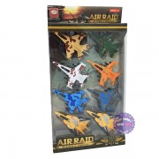Hộp đồ chơi 8 mô hình máy bay chiến đấu bằng nhựa chạy trớn