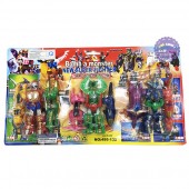 Vỉ đồ chơi bộ 3 siêu nhân Gao Ranger mini bằng nhựa