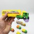Vỉ đồ chơi 11 xe tải chở hàng hóa bằng nhựa chạy trớn