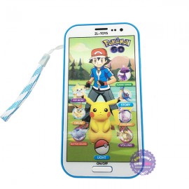 Vỉ đồ chơi điện thoại Pokemon ảo 3D dùng pin có đèn nhạc