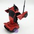 Hộp đồ chơi robot biến hình thành xe có nhạc đèn bằng sắt chạy trớn