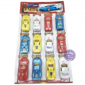 Vỉ đồ chơi xe hơi mở cửa 12 chiếc bằng nhựa chạy trớn