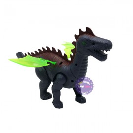 Hộp đồ chơi khủng long có cánh chạy pin có đèn nhạc
