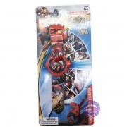 Vỉ đồ chơi đồng hồ người nhện chiếu hình ảnh lên tường 777-131B