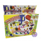 Hộp đồ chơi làm kem bằng đất sét nặn (4 túi)