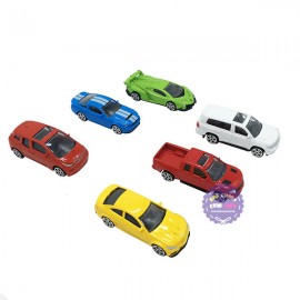 Hộp đồ chơi các loại xe Lamborghini bằng sắt 6 chiếc 1:64