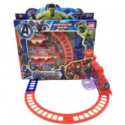 Hộp đồ chơi đường ray xe lửa tàu hỏa Avengers chạy pin