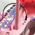 Hộp đồ chơi đàn piano có micro nắp đậy dùng pin nhạc đèn