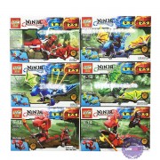 Bộ 6 hộp đồ chơi lắp ráp rồng Ninja Lepin bằng nhựa 893