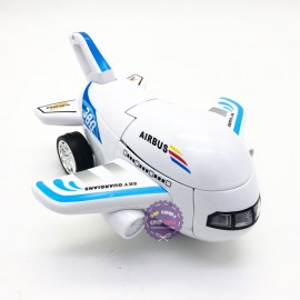 Hộp đồ chơi máy bay biến hình Robot Airbus có đèn nhạc 8995