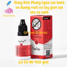 TopTop 20ML dung dịch phòng ngừa tẩy giun sán cho cá cảnh
