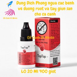 TopTop 20ML dung dịch phòng ngừa tẩy giun sán cho cá cảnh