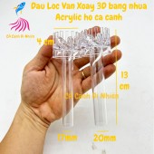 Đầu lọc váng xoay 3D bằng nhựa acrylic cho hồ cá cảnh hút bụi mặt nước