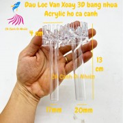Đầu lọc váng xoay 3D bằng nhựa acrylic cho hồ cá cảnh hút bụi mặt nước