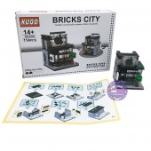 Hộp đồ chơi lắp ráp mô hình thành phố thu nhỏ quán Apple