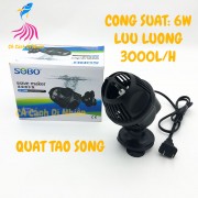 Quạt máy thổi luồng, tạo sóng 1 đầu cho hồ cá SOBO WP-100M 6W