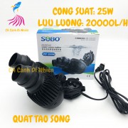 Quạt máy thổi luồng, tạo sóng 2 đầu cho hồ cá SOBO WP-800M 25W