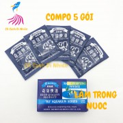Hộp 5 gói bột BADUN làm trong nước hồ cá thủy sinh