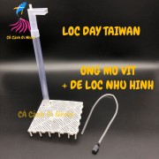 Bộ lọc đáy gồm ống mỏ vịt + đế Taiwan cho hồ cá BSA