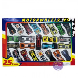 Hộp đồ chơi các loại xe hơi ô tô bằng sắt 25 chiếc 92753-25