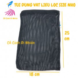 Túi đựng vật liệu lọc màu đen size NHỎ 18x25 cm cho hồ cá
