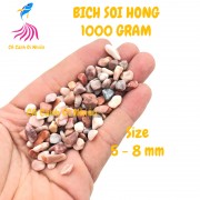 Bịch sỏi HỒNG 1 KG size 5 - 8 mm trang trí hồ cá cảnh