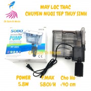 Máy lọc treo dạng mỏng thác nước SOBO WP-308H nuôi tép thủy sinh