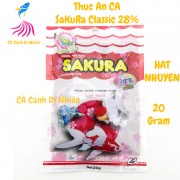 Thức ăn cho cá cảnh SAKURA Classic 28% Protein hạt NHUYỄN 20g