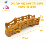 Cầu dây NHỎ làm tiểu cảnh trang trí cho hồ bể cá size 17x5 cm