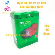 Thức ăn cho cá la hán lên đầu hộp thiếc OF Pro HEAD FH-G1 120g