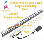 Đèn Led cho hồ bể cá rồng 2 hàng bóng Xuan Mei Long 80 cm