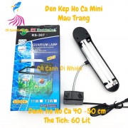 Đèn kẹp hồ cá mini màu trắng cho bể 40-50 cm RS-307