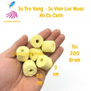 Sứ trụ vàng 200 gram vật liệu lọc nước cho hồ cá cảnh