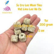 Sứ lọc Muối Tiêu mè đen 200 gram vật liệu lọc nước cho hồ cá