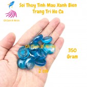 Sỏi thủy tinh màu Xanh Biển 350G trang trí cho hồ cá cảnh