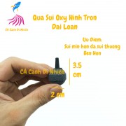 Cục sủi oxy hình TRÒN đen Đài Loan - Đá sủi mịn cho hồ cá cảnh