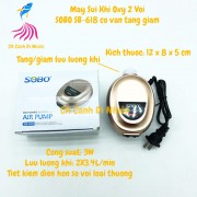 Máy sục sủi khí oxy 2 vòi 3W SOBO SB-618 cho hồ cá