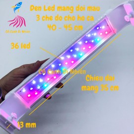 Đèn LED máng ĐỔI MÀU cho hồ cá 40-45 cm Q-400