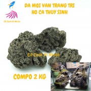 Đá MỐI VÂN  2 Kg setup bể hồ cá thủy sinh size 10 - 20 cm