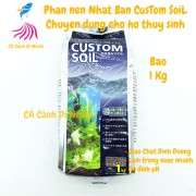 Phân nền NISSO - Custom Soil Black Bao 1 kg chuyên dùng hồ cá thủy sinh