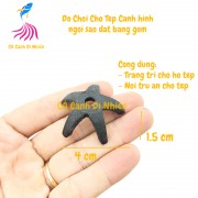 Đồ chơi cho tép cảnh hình ngôi sao đất bằng gốm trang trí hồ cá