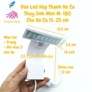 Đèn LED màu trắng, đổi màu kẹp thành hồ cá thủy sinh size 15-25 cm