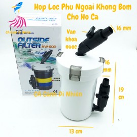 Hộp lọc phụ ngoài không bơm - Out Side Filter Sunsun HW-602 cho hồ cá