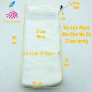 Túi lọc nước chống tràn 2 lớp bông giữ cặn hồ cá bông SIZE 48x20 cm