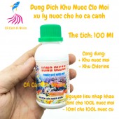 Dung dịch khử nước Clo mới Long Clean cho hồ cá cảnh 100 ML