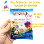 Thức ăn cho cá nhỏ thủy sinh SAPPHIRE gói 20 gram