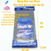 Bông gòn Xám lọc nước khử Nitrat ODYSSEA cho hồ cá cảnh 45x25cm
