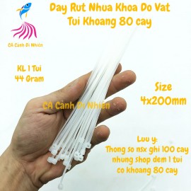 Dây rút nhựa 20 cm trắng thít nhựa HUADA lạc nhựa khóa đồ