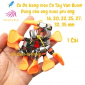 Cổ dê inox 304 có tay vặn bướm phi ống 16,20,22,25,27,32,35 mm